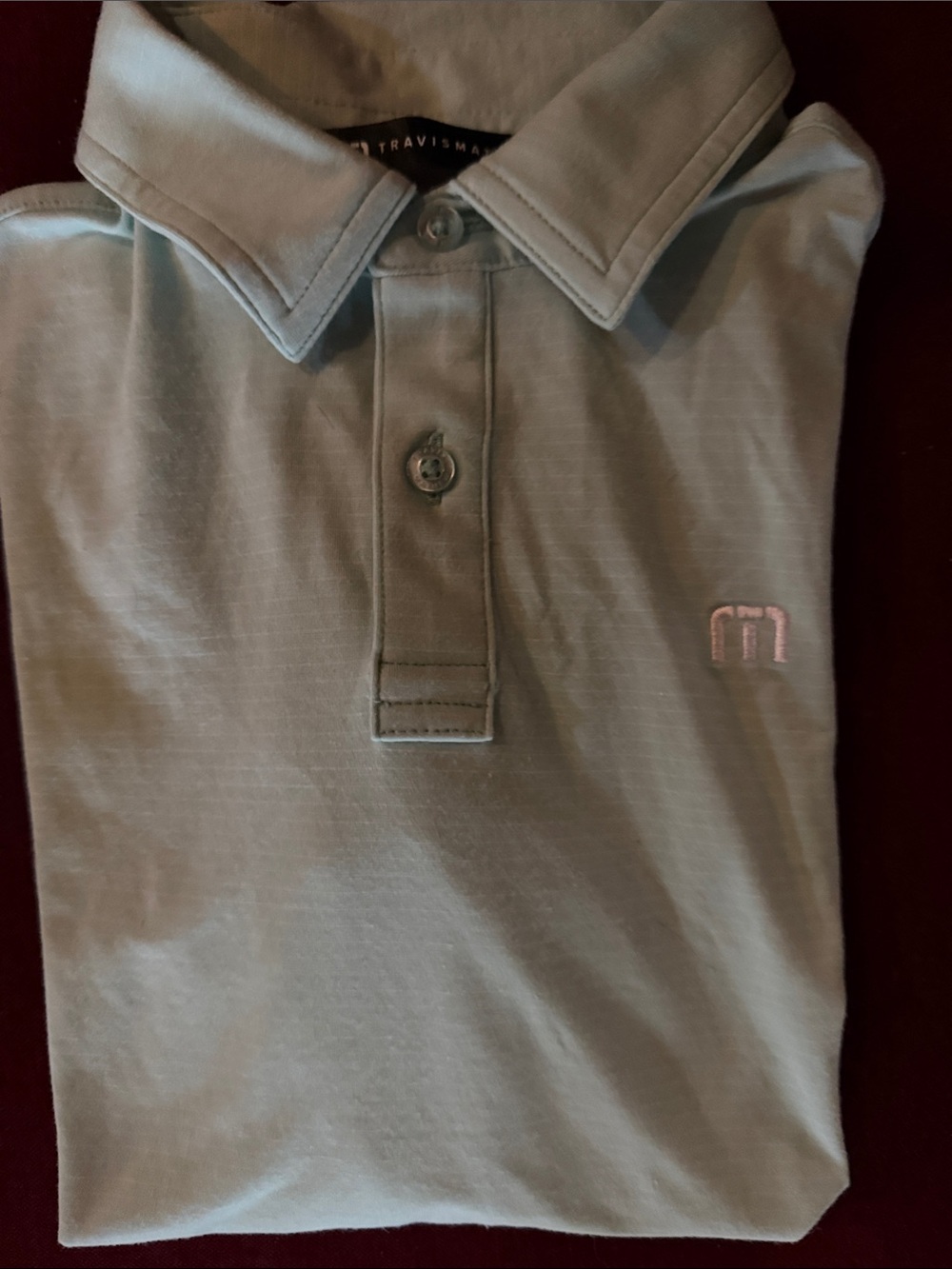 Travis Mathew Mint Green Polo with Subtle Logo